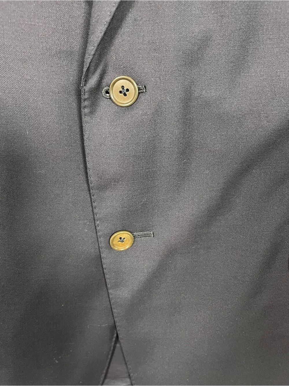 Ermenegildo zegna vintage fine worsted super 100s wool black blazer size 56